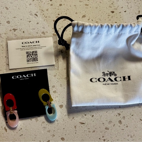 Coach Signature C Earrings - Picture 3 of 4